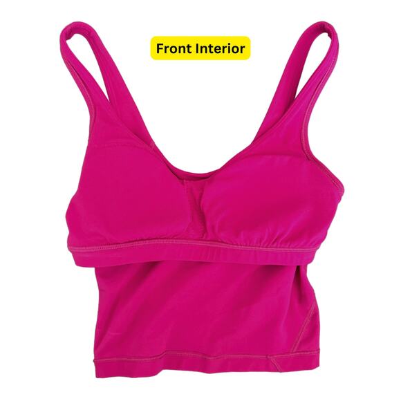 Barely Worn Lululemon Magenta Purple Padded Align Cropped Tank Top - Size: 2 - Picture 5 of 9